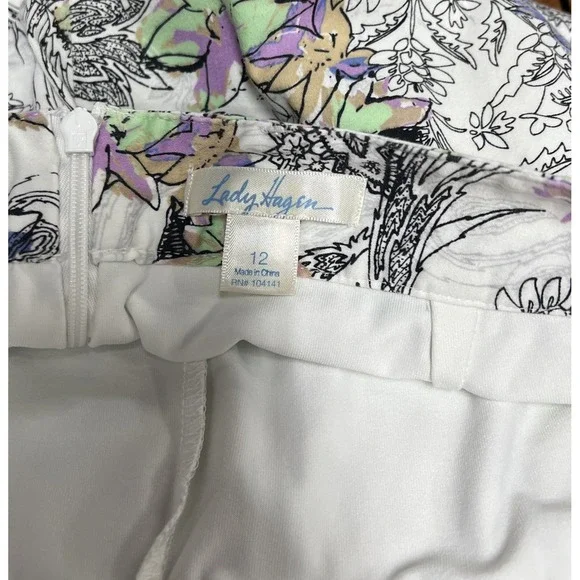 Lady Hagen Womens Golf Tennis‎ Skort  Stretch Flat Front Pockets Size 12 - Picture 6 of 7